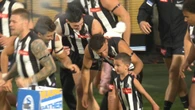 Crazy scenes as club great’s son runs out with rivals: ‘Stuff you, Dad’