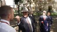 Bob Katter’s threatening spray at journalist in heated racism rant