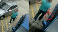 Servo customer’s shocking act caught on camera