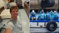 Virus cruise ship passenger shares selfie from quarantine