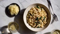 Dani Venn serves up a delicious bowl of creamy gruyère and lemon cavatelli