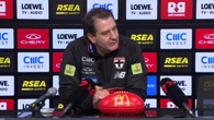 Ross Lyon burns journo in uncomfortable exchange: ‘Yes or no?’