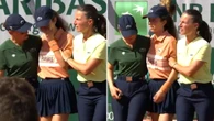 French Open match halted as ball girl struggles to walk