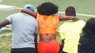‘Scary scenes’ as dominant Olympic legend carried off track