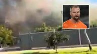 AFL star lends hand as raging suburban fire destroys home