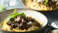 Warm up with Chef Mel’s slow-cooked beef ragu and creamy lemon pepper polenta