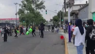 World Cup in immediate chaos as riot police storm in