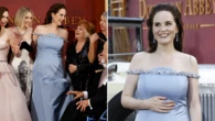 Downton Abbey star reveals exciting family news on red carpet