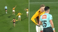 ‘Disgraceful’ decision mars dying stages of AFL thriller