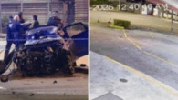 Six teens arrested after joyride ends in fiery crash following police pursuit