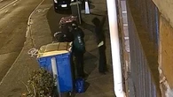 Masked trio sought over ‘Glory to Hamas’ graffiti