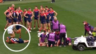 Melbourne midfielder knocked out instantly in ‘scary’ scene