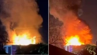 Family’s miracle escape jumping from two-storey home as flames engulfed it