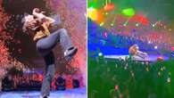 Pop superstar invites Raygun on stage to do ‘iconic’ Olympic dance