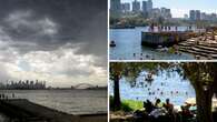 Storms lash Sydney after temperatures top 40C