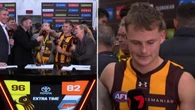 AFL mum hijacks interview and embarrasses teenage son on live TV