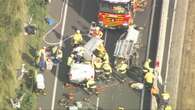 Two rushed to hospital after major crash on Sydney motorway