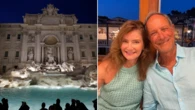 Catherine threw three coins in the Trevi Fountain and immediately met the man she would marry