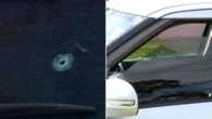 Residents terrified as masked men open fire at car in broad daylight