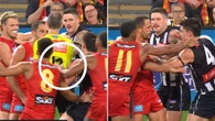 Umpire in firing line as tensions explode during wild brawl