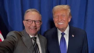 Albo takes smiling selfie with Trump during rare face time with US leader