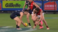 Blues midfielder ‘lucky’ to escape neck injury from ‘old school’ hit