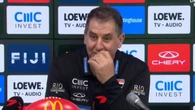 Ross Lyon involved in tense exchange over Max King questions