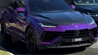 Luxury purple Lamborghini stolen after being flaunted on TikTok