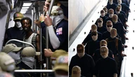 Minority commuters face white supremacists in uncomfortable pics