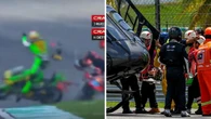 Two riders airlifted to hospital after horror crash
