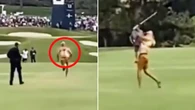 fan invasionUS Open fan starts playing golf during bizarre course invasion