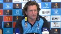 Des Hasler clashes with reporter in explosive exchange