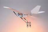 Flying robot leaps upwards and then takes to the air like a bird