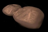 Pancake-like comets may be made by whirling clouds of pebbles