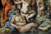 Michelangelo's 'The Flood' seems to depict a woman with breast cancer