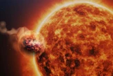 Fluffy exoplanet blasted by its sun has clouds that rain sand