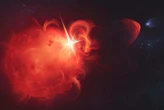 Huge cloud of plasma belched out by star 130 light years away