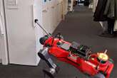 A robot dog has learned to open doors with its leg