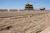 Great Wall of China protected from erosion by coat of lichen and moss