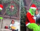 Menina toma susto em encontro com o Grinch e encanta as redes