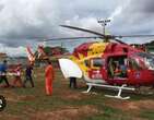 HelicÃ³ptero dos bombeiros cai com seis militares em Ouro Preto