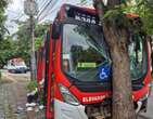 Ãnibus metropolitano bate em Ã¡rvore e deixa 14 feridos em BH