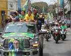 Engler reÃºne Nikolas, Cleitinho e Eduardo Bolsonaro em carreata no Barreiro