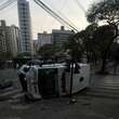 AmbulÃ¢ncia da PolÃ­cia Civil capota a caminho do desfile de 7 de setembro