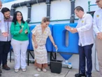 Evelyn Salgado entrega sistemas de captación de agua de lluvia en Guerrero