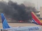 VIDEO | Avión de American Airlines se incendia en aeropuerto de Denver