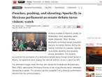 Pelea Senado México, reacciones internacionales