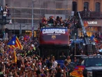 Se desata el fervor en Barcelona tras el título