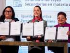 Sheinbaum firma decreto sobre 7 leyes en pro de la igualdad sustantiva de las mujeres