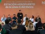 Arranca gobernador construcción de la estación Aeropuerto de la Línea 6 del Metro